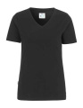 Stretch Lady T-shirt – džemperis ar V veida kakla izgriezumu, Melns