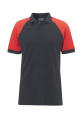 Imola shirt – polo krekls, Pelēks/sarkans
