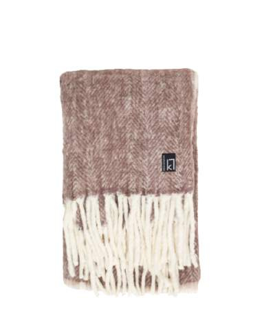 Wool – pleds, Vīna sarkans – Kosta Linnewäfveri (1)