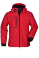 Vīriešu ziemas softshell jaka, sarkans