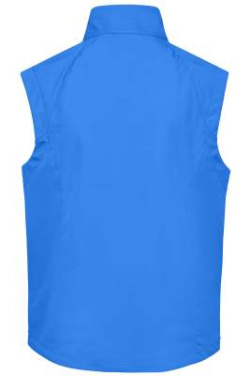 Vīriešu softshell veste, debeszils – James & Nicholson (4)