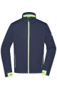 Vīriešu sporta softshell jaka, tumši zila/spilgti dzeltena