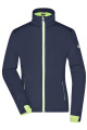 Sieviešu sporta softshell jaka, tumši zila/spilgti dzeltena