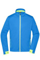 Vīriešu sporta softshell jaka, spilgti zils/spilgti dzeltens