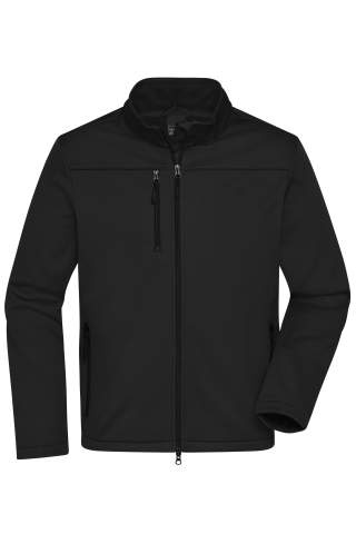 Vīriešu softshell jaka GRS, melns – James & Nicholson (1)