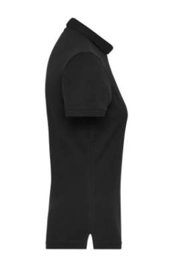 Sieviešu BIO Stretch-Polo Work - SOLID - OCS jaukts audums, melns – James & Nicholson (3)