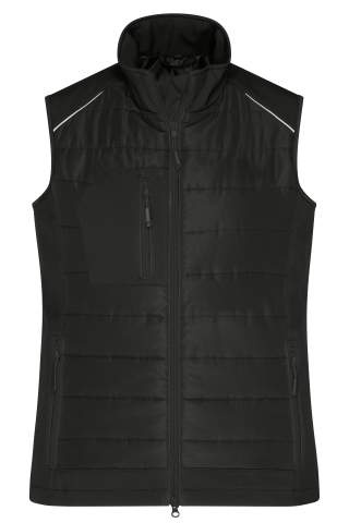 Sieviešu hibrīda veste GRS, melns/melns – James & Nicholson (1)