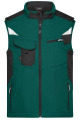 Darba apģērba Softshell veste – STRONG, tumši zaļa/melna