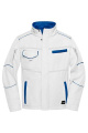 Darba apģērba softshell jaka, balts/karalisks