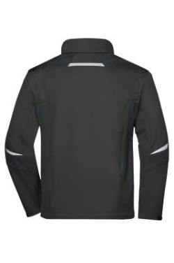 Darba apģērba softshell jaka – STRONG, melns/melns – James & Nicholson (4)