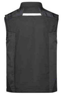 Darba apģērba Softshell veste – STRONG, melns/melns – James & Nicholson (4)