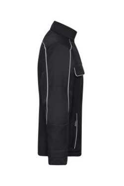 Darba apģērba softshell jaka - SOLID, melns – James & Nicholson (3)