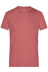 Vīriešu viršu krāsas T-krekls, sarkanmelanža