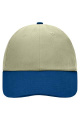 6 paneļu Raver cepure, gaiši haki/tumši zila