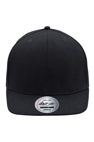 6 paneļu Pro cepures stils, melns/melns – Myrtle Beach (1)