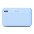Power bank 10000 mAh Hama Power Pack Pocket, gaiši zils