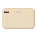 Power bank 10000 mAh Hama Power Pack Pocket, bēša