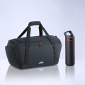 Expedition Set: sporta soma un tērauda pudele, 650 ml, sarkans