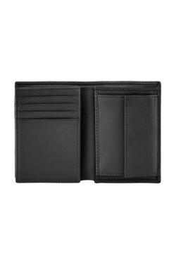 Karšu turētājs ar atloku un naudas kabatu Double B Saffiano melns, produkta attēls (2)