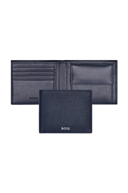Naudas maks Classic Grained tumši zils, produkta attēls (1)