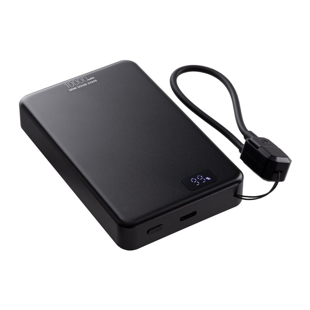 Magnētisks 15 W bezvadu ārējais akumulators REEVES-WATTRON PRO X ALU, 10000 mAh – melns (1)