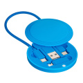 Četri vienā uzlādes kabelis REEVES-CONVERTICS COLOR, ciānzils