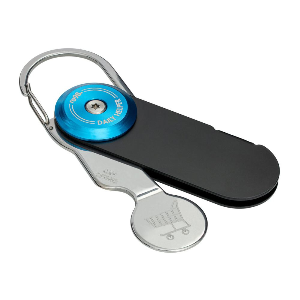 Iepirkumu ratiņu atslēga RE98-DAILY HELPER CADDY – melns / ciānzils (1)
