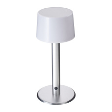 Uzlādējama galda lampa REEVES-AMLINO – sudraba