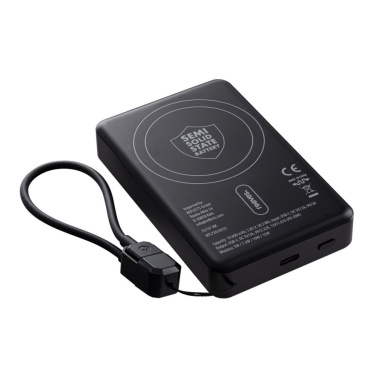 Magnētisks 15 W bezvadu ārējais akumulators REEVES-WATTRON PRO X ALU, 10000 mAh – melns (2)