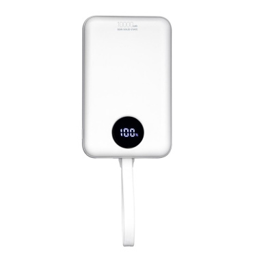 Magnētisks 15 W bezvadu ārējais akumulators REEVES-WATTRON PLUS X, 10000 mAh – balts (3)