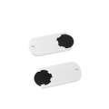 Iepirkumu ratiņu žetona turētājs „Alpha“, melns