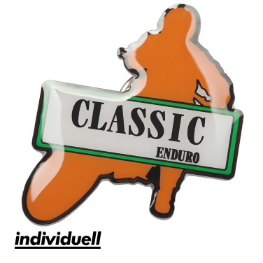 Piespraude (metāla nozīmīte, kas izgatavota no alumīnija), garākā mala 19 mm, produkta attēls (2)