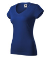 MALFINI Fit V-neck - T-krekls sievietēm, karaliski zils