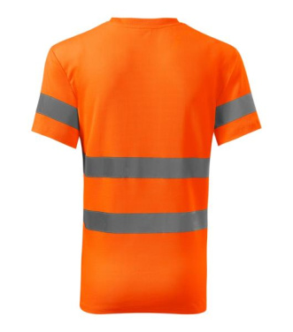 RIMECK HV Protect – T-krekls unisex, fluorescējoša oranža, S, produkta attēls (3)