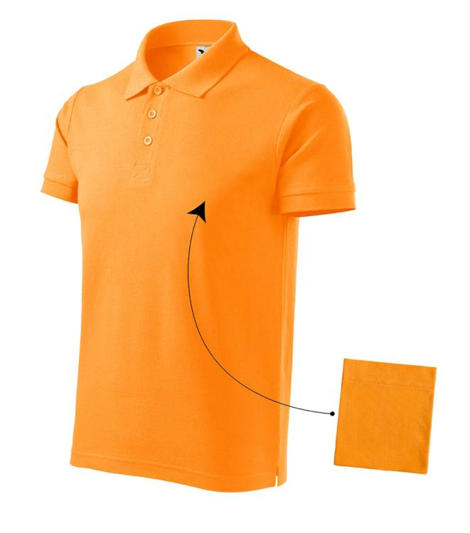 MALFINI Cotton – Vīriešu polo krekls, mandarīna apelsīns, S, produkta attēls (1)