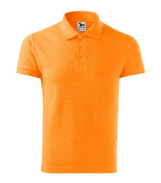 MALFINI Cotton – Vīriešu polo krekls, mandarīna apelsīns, S, produkta attēls (2)
