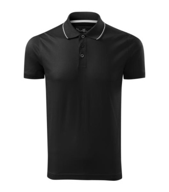 MALFINI Premium Grand – Vīriešu polo krekls, melns, S, produkta attēls (2)