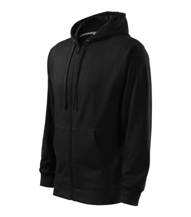 MALFINI Trendy Zipper – Vīriešu džemperis, melns, S, produkta attēls (1)