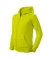 MALFINI Trendy Zipper - džemperis bērniem, laima perforators