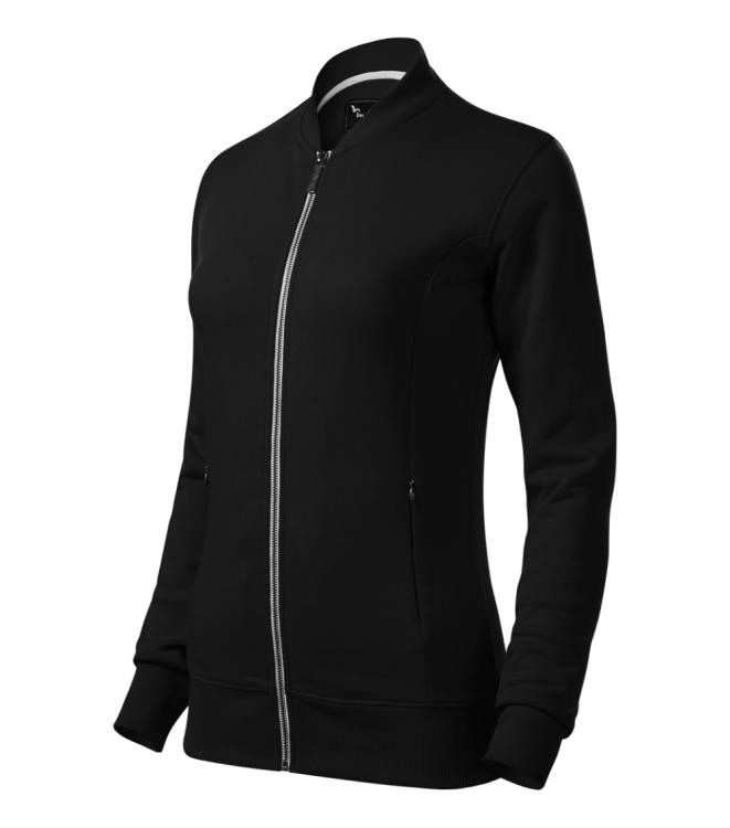 MALFINI Premium Bomber – Sieviešu džemperis, melns, XS, produkta attēls (1)