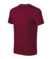 MALFINI Premium Action V-neck - T-krekls vīriešiem, granāts
