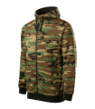 MALFINI Camo Zipper - džemperis vīriešiem, kamuflāžas brūns