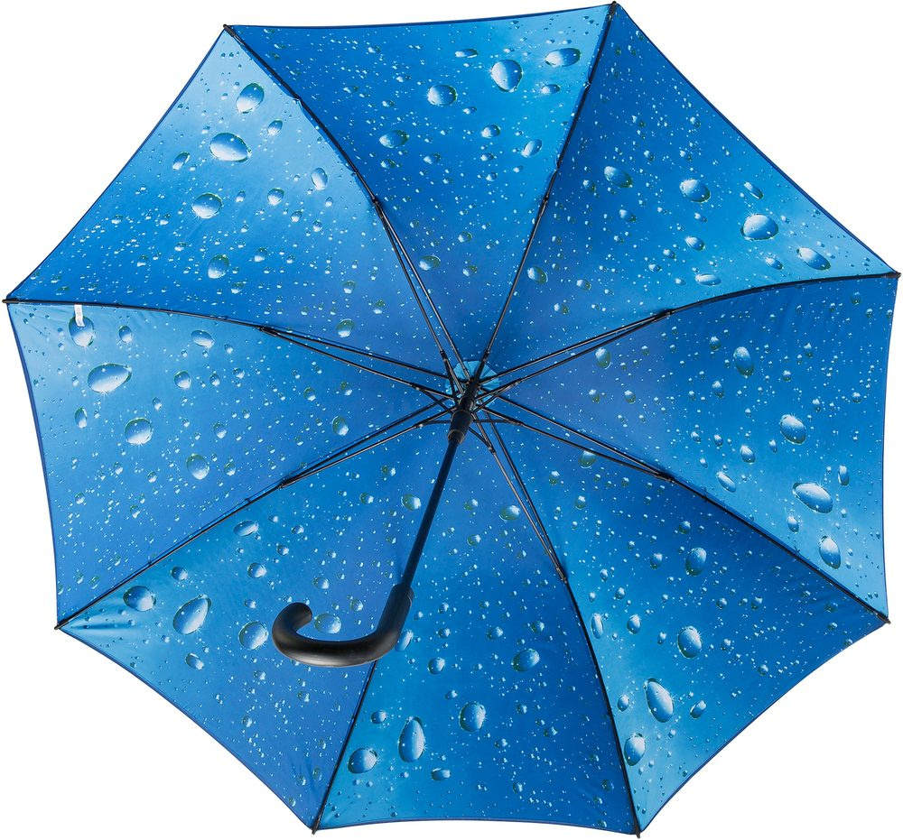 FALCONE GP-54-R lietussargs, melns, Ø 120 cm, produkta attēls (1)