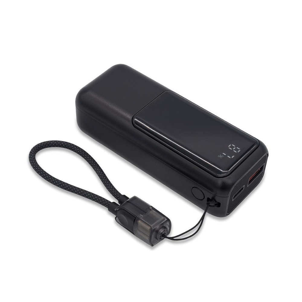 Flexipower 10000 mAh 22,5 W pārnēsājamais akumulators, melns, produkta attēls (1)