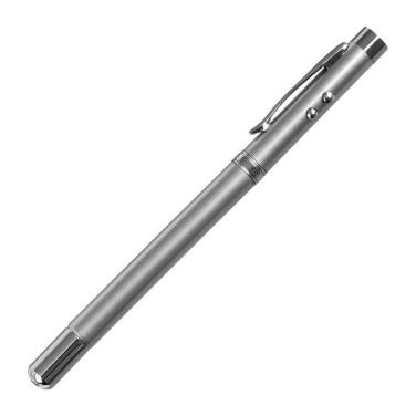 4 funkciju rādītājpildspalva ar lāzera rādītāju, sudraba krāsā, produkta attēls (3)