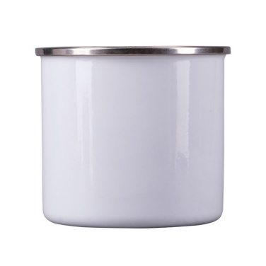 500 ml Odis emaljas krūze ar sublimācijas pārklājumu, balta, produkta attēls (4)