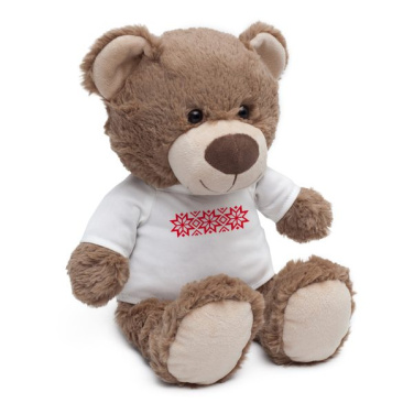 Lielais Teddy mīkstais rotaļlietu komplekts Ziemassvētku T-kreklā, brūns, produkta attēls (2)