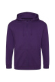 Just Hoods kapučjakas ar rāvējslēdzēju, Violets