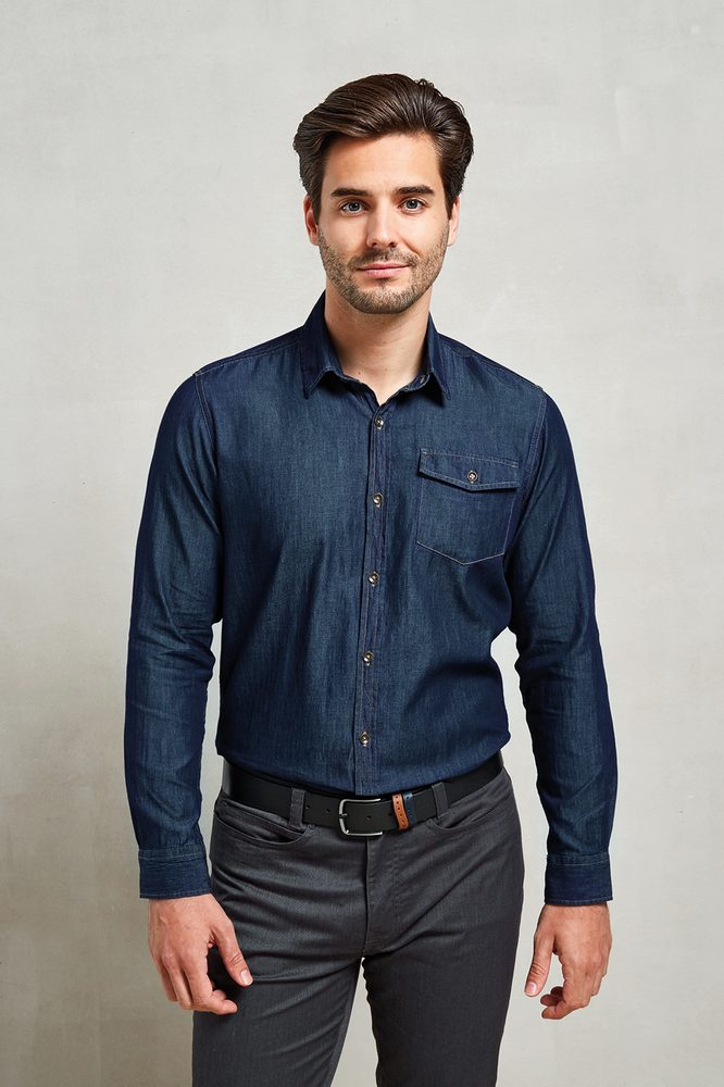 DŽINSI ŠŪVES DŽINSU KREKLS, black, 3XL, produkta attēls, melns (1)