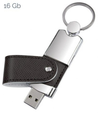 USB ādas adaptera skapītis, melns